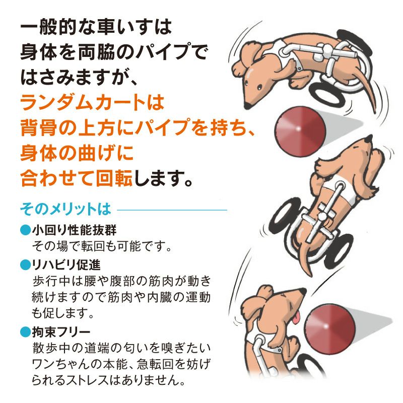犬用車椅子 ランダムカート
