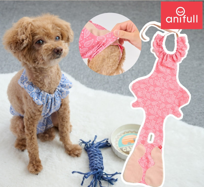 キズぐちエプロン(NEW) ペイズリー柄 新発想!術後のワンちゃんのキズぐちをカバー