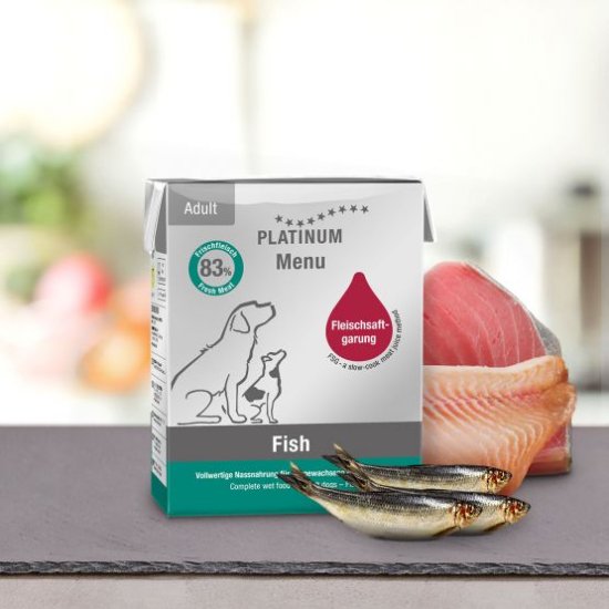 プラチナム MENU ウェットフード ピュアフィッシュ 375g テトラパック(12個)