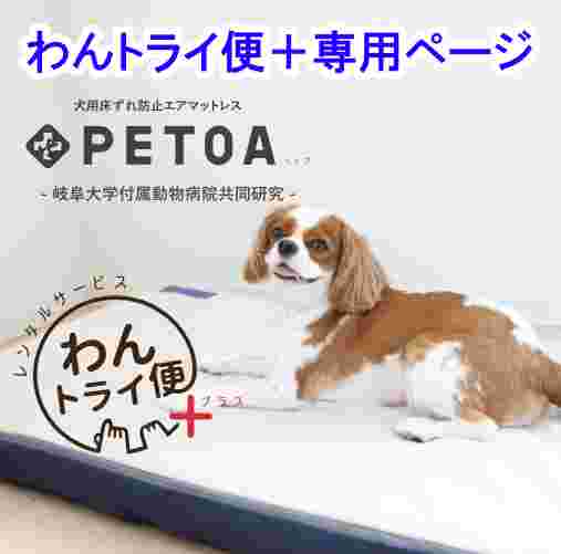 【レンタルサービス】わんトライ便 PETOA(ぺトア)犬用床ずれエアマットレス