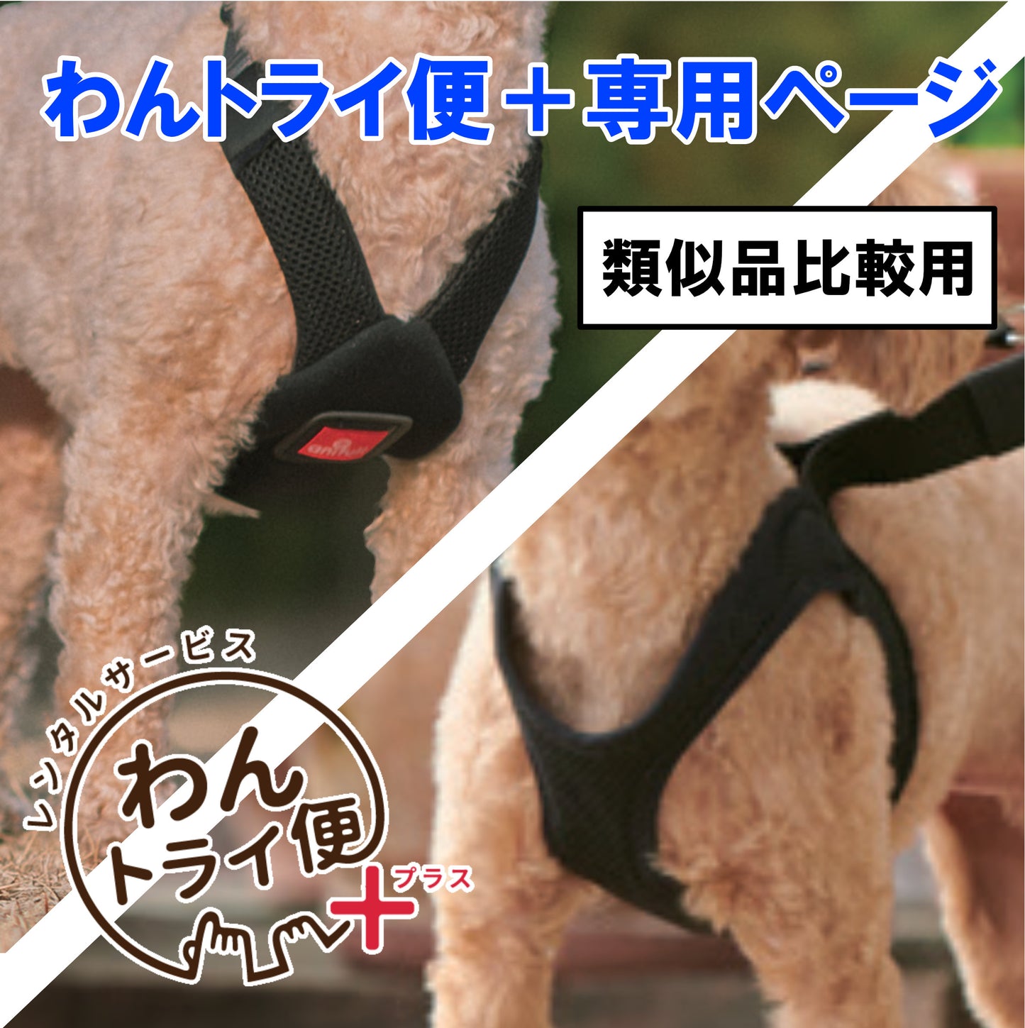 【レンタルサービスわんトライ便+】 アニサポ ハーレスト&アニサポ ハーレスト Active 類似品比較用 【7日間】