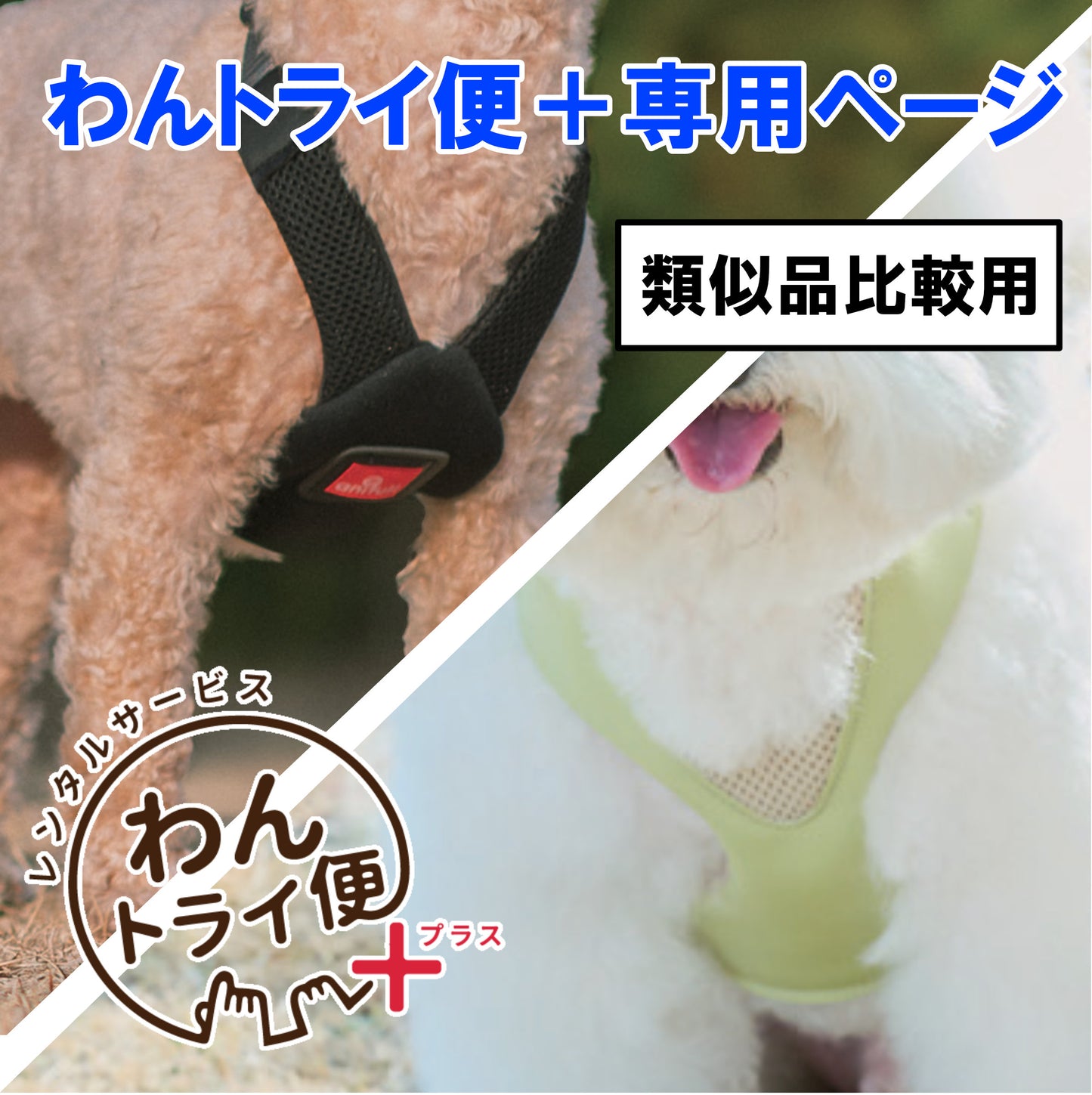 【レンタルサービスわんトライ便+】 アニサポ ハーレスト cocochi&アニサポ ハーレスト Active 類似品比較用 【7日間】
