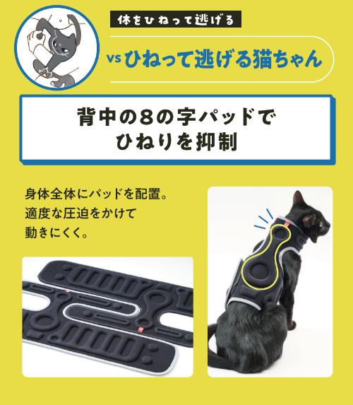 NYAN CARE CHOKKO にゃんケアチョッキ 黒 アニサポ にゃんケアチョッキ 【2025年4月新発売】 – anifull