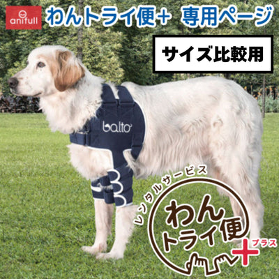 【レンタルサービスわんトライ便+】BT LUX(肩関節サポーター)　犬用　肩サポーター 前後サイズ比較用　【7日間のみ】